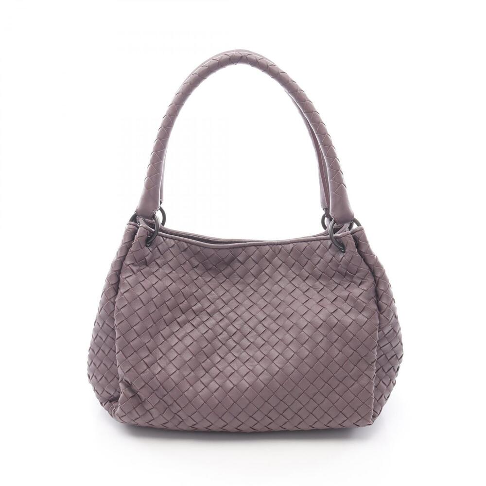 Bottega Veneta Parachute Bag Intrecciato Tote Leather Purple